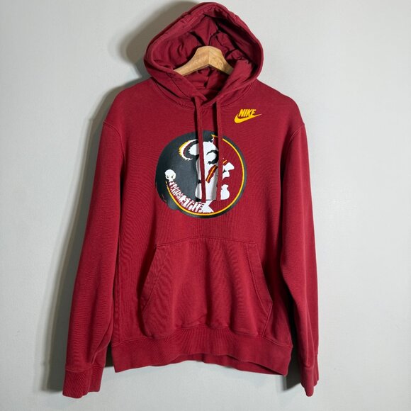 Nike Florida State University FSU Seminoles Hooded Sweatshirt Men's Small Red - Picture 4 of 14